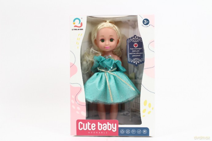 Lalka 27 cm w sukience 500-2 09349