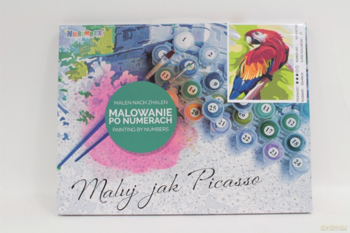 Malowanie po nr 30X40 Papuga 1007585