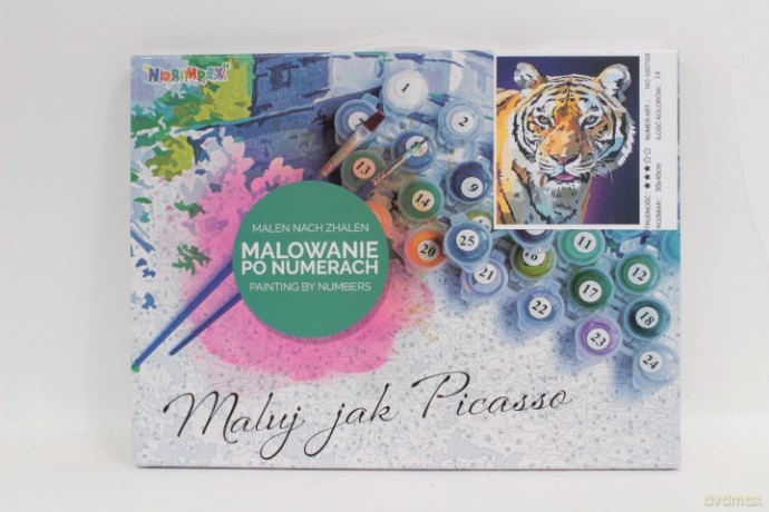 Malowanie po nr 30X40 Tygrys 1007568
