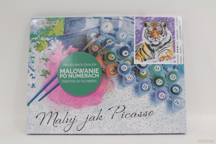 Malowanie po nr 30X40 Tygrys 1007591