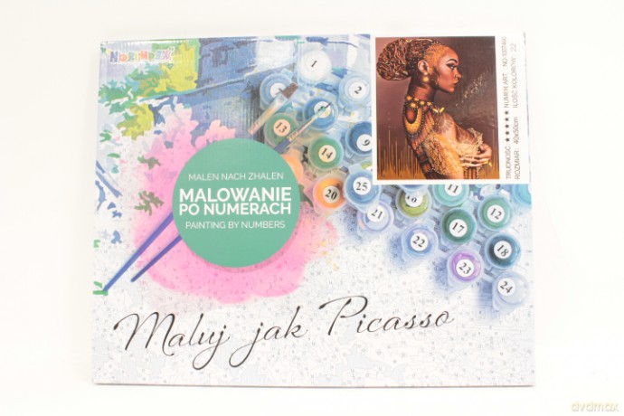 Malowanie po nr Kobieta black 1007466