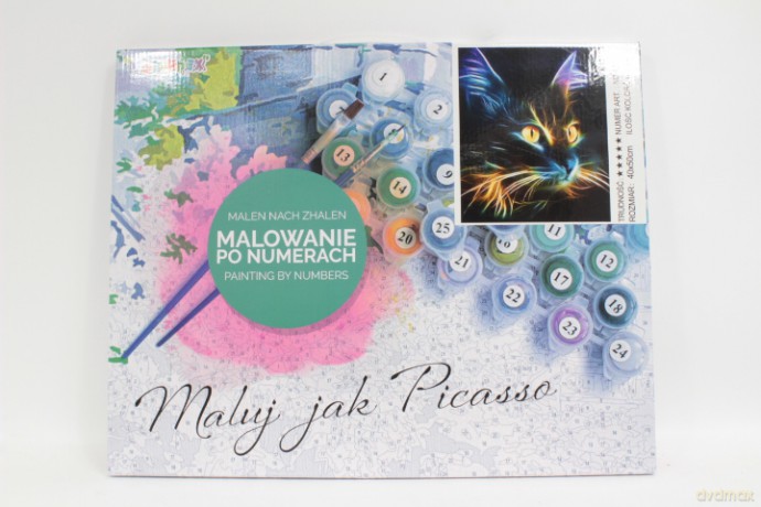 Malowanie po nr Kot czarny 1007635