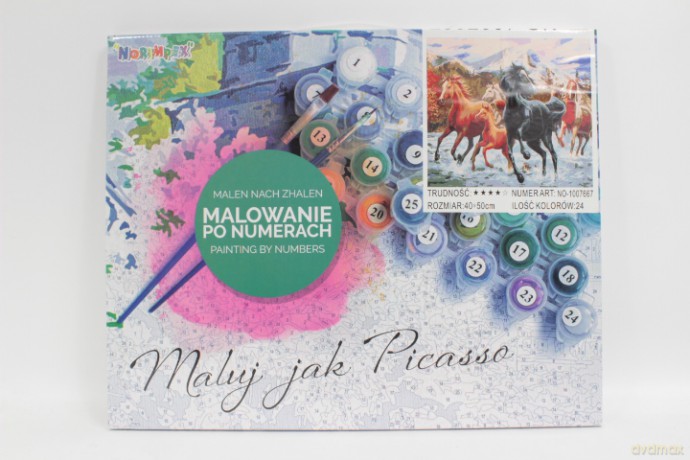 Malowanie po nr Stado koni 1007667