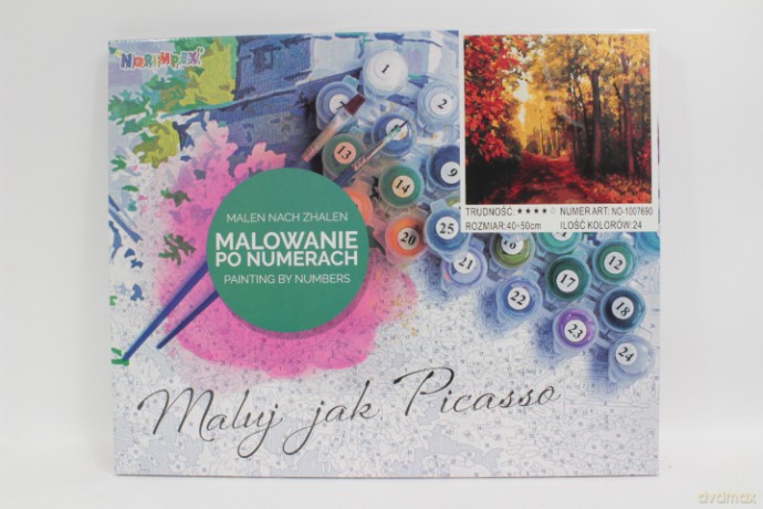 Malowanie po nr ścieżka w lesie 1007690