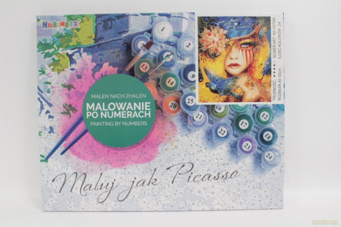 Malowanie po nr Twarz kobiety 1007684