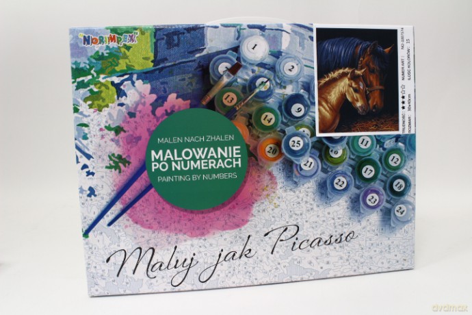 Malowanie po nr30X40 Koń ze śrebakiem 1007574