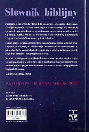 Słownik Biblijny. Małżeństwo - Rodzina - Seksualność [KSIĄŻKA]