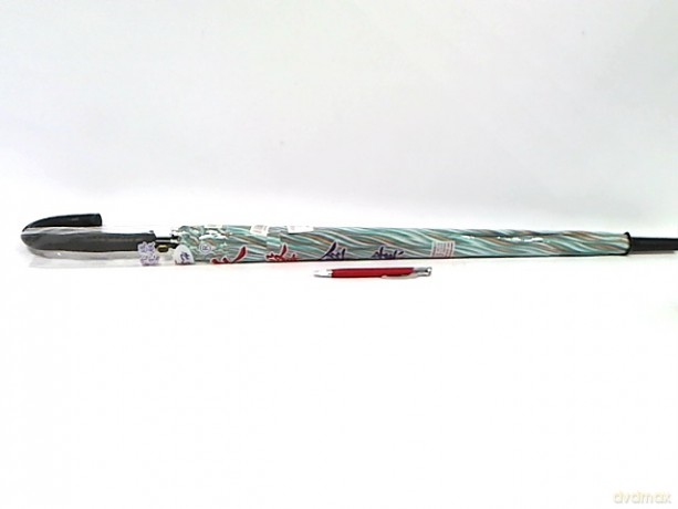 Parasol paski czarna rączka D25142 62739
