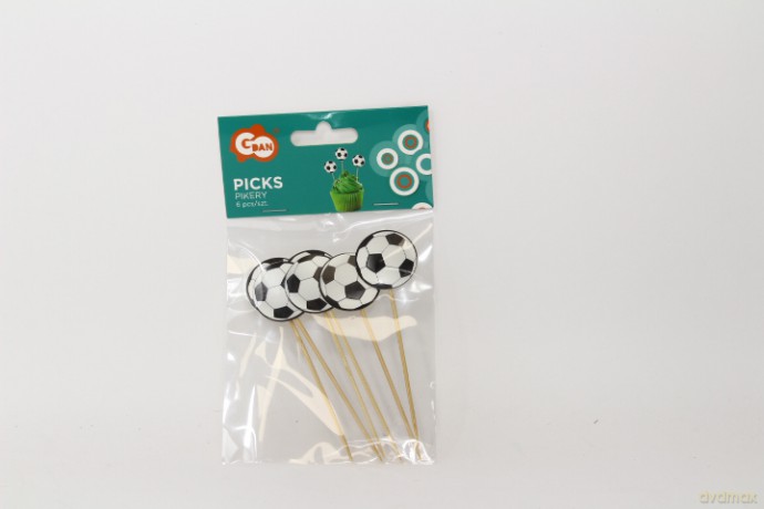 Pikery Piłka Nożna 6szt RV-PPNO 70160