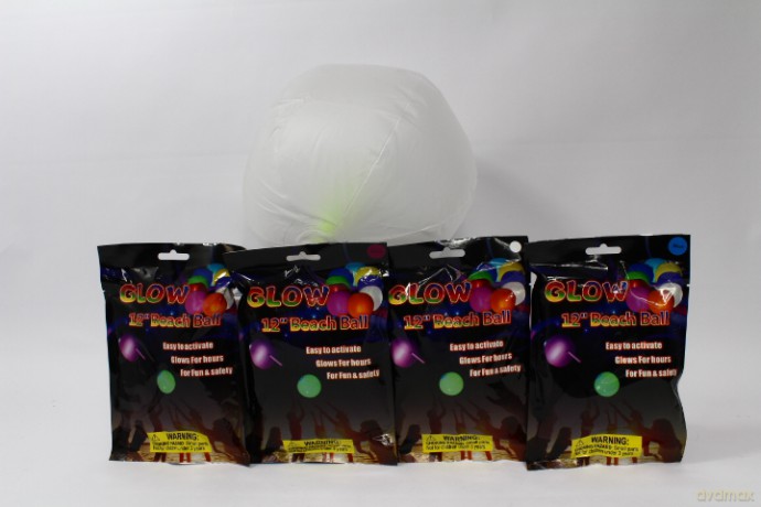 Piłka-balon 30 cm świeci mix kolorów 2017-41 07673