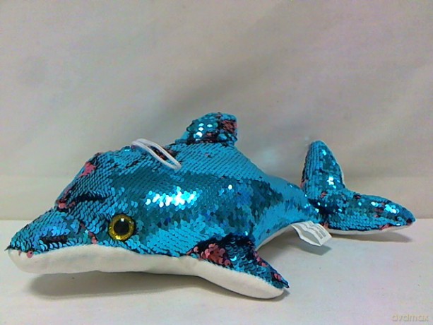 Plusz delfin 43 cm z cekinami 1002333