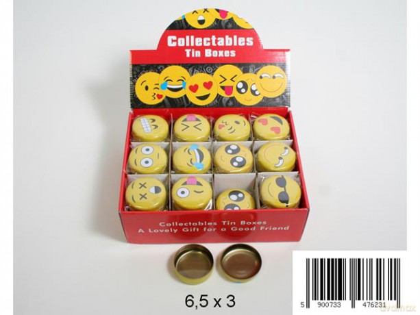 Pojemnik metalowy z minkami 36szt/box 0858A