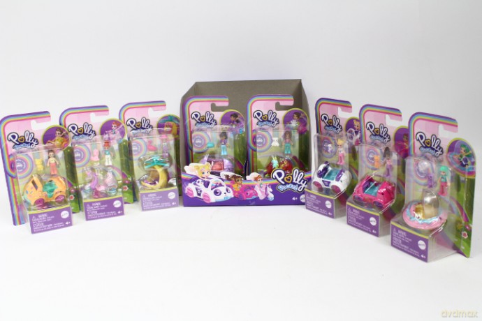 Polly Pocket mini zestaw z pojazdem HKV55
