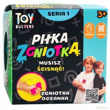 TOY BUSTERS Piłka Zgniotka 9wz 65-4899 55006