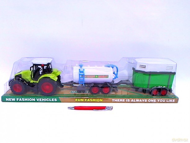 Traktor + beczkowóz + przyczepa 666-202B 04269