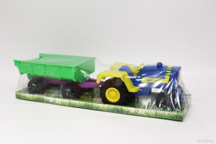 Traktor z przyczepą - mały 00208 02081
