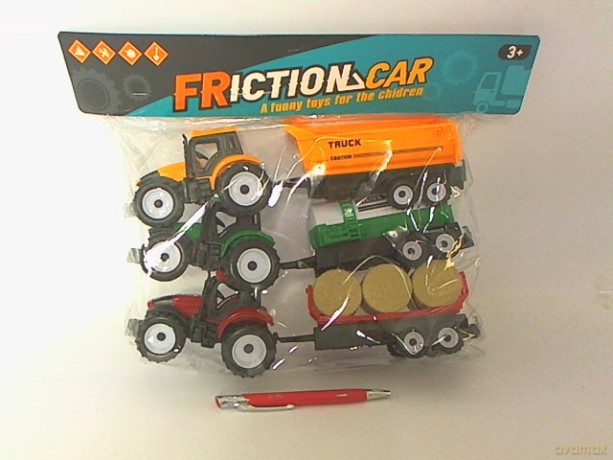 Traktor z przyczepą 3szt/worek 6693-20 06034