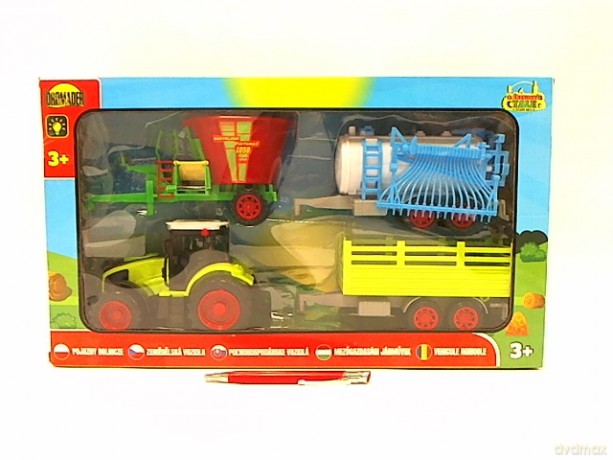 Traktor+maszyny rolnicze w pudełku 02518 25184