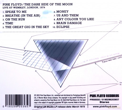 Pink Floyd: The Dark Side Of The Moon Live At Wembley 1974 [CD]