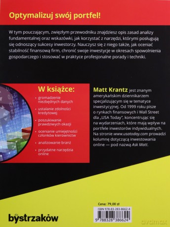 Analiza fundamentalna dla bystrzaków. Jak minimalizować ryzyko i chronić swoje inwestycje - Matt Krantz [KSIĄŻKA]