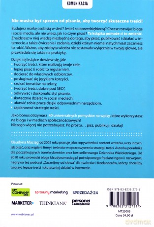 Pisz. Publikuj. Działaj. Jak tworzyć skuteczne treści w internecie - Klaudyna Maciąg [KSIĄŻKA]