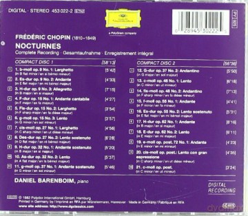Daniel Barenboim: Chopin Nocturnes [2CD]