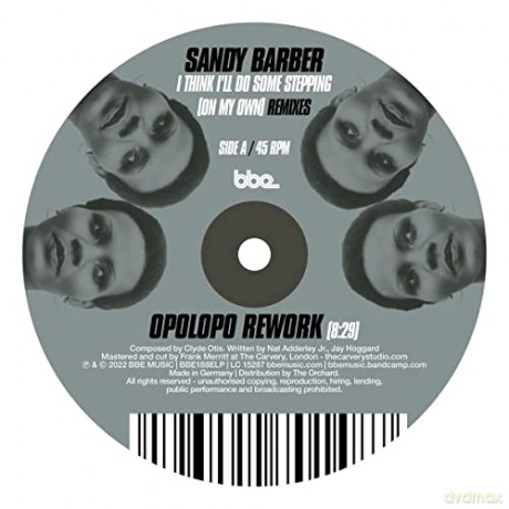 Sandy Barber: I Think I'll Do Some Stepping (On My Own) Remixes [Winyl]