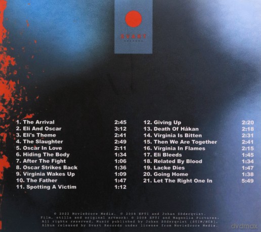 Johan Söderqvist: Let The Right One In soundtrack (digipack) [CD]