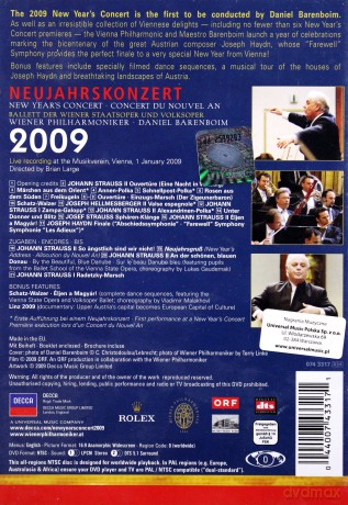 Daniel Barenboim: New Year's Concert 2009 [DVD]