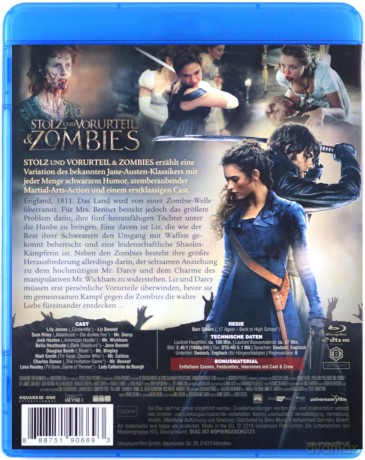 Pride and Prejudice and Zombies (Duma i uprzedzenie i zombie) [Blu-Ray]