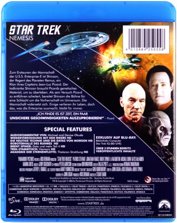 Star Trek 10 - Nemesis [Blu-Ray]