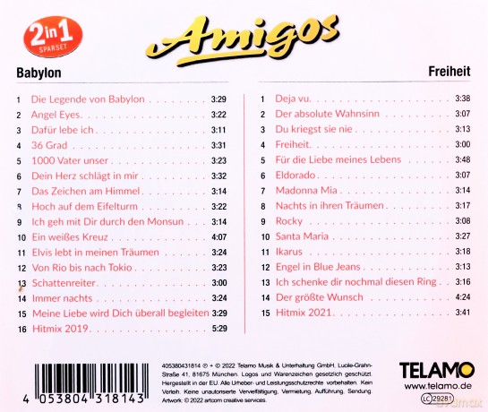 Die Amigos: 2 in 1 [2CD]