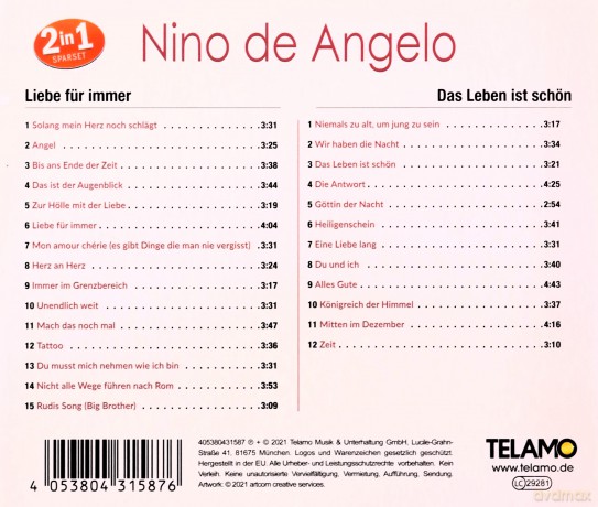 Nino De Angelo: 2 in 1 [2CD]