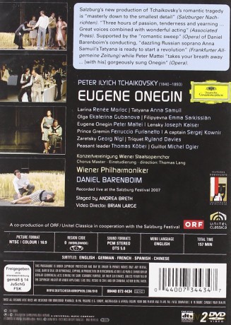 Daniel Barenboim: Tchaikovsky:Eugene Onegin [2DVD]