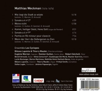 Matthias Weckmann (1619-1674): Abendmusiken (Concerti Vocale,Sonate,Partite) [CD]