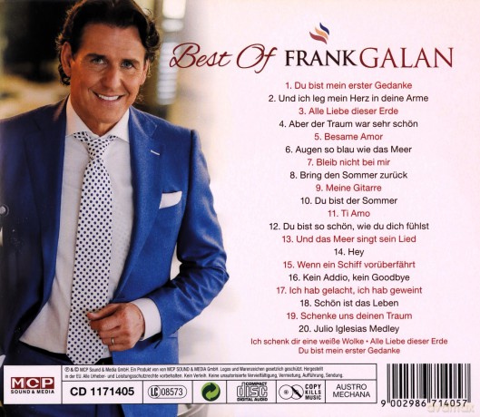 Frank Galan: Best Of Frank Galan: 20 Hits [CD]