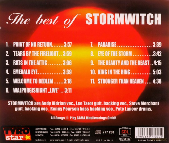 Stormwitch: Best Of Stormwitch [CD]