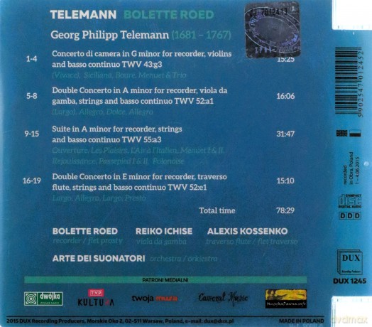 Georg Philipp Telemann (1681-1767): Blockflśtenkonzerte [CD]