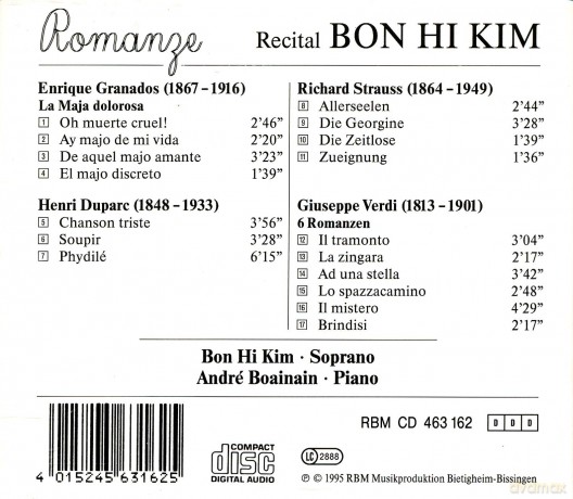 Enrique Granados (1867-1916): Bon Hi Kim - Recital [CD]