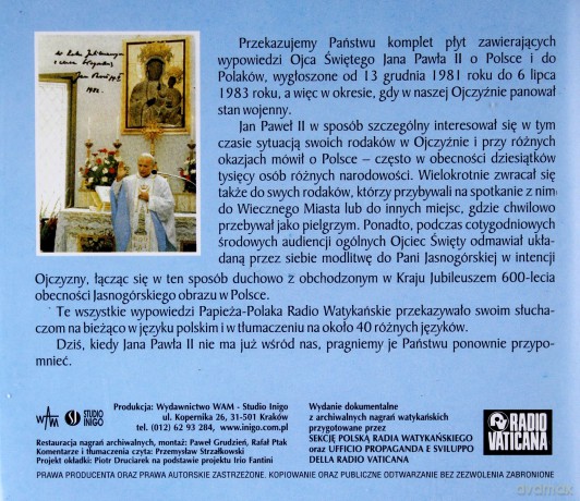 Pani Jasnogórska - Weź W Opiekę Naród Cały. Modlitwa Jana Pawła II za Ojczyznę [6CD]