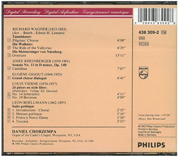 Daniel Chorzempa: Vari: Romantic Organ [CD]