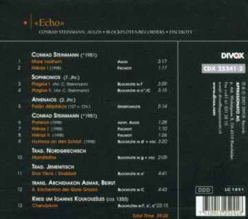 Conrad Steinmann - Echo [CD]