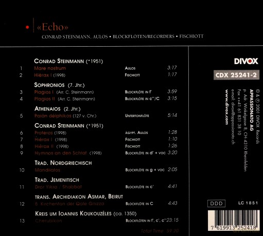 Conrad Steinmann - Echo [CD]