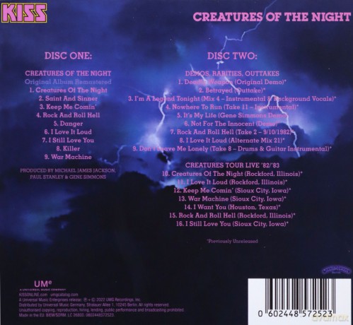 Kiss: Creatures Of The Night (40th Anniversary) [2CD]