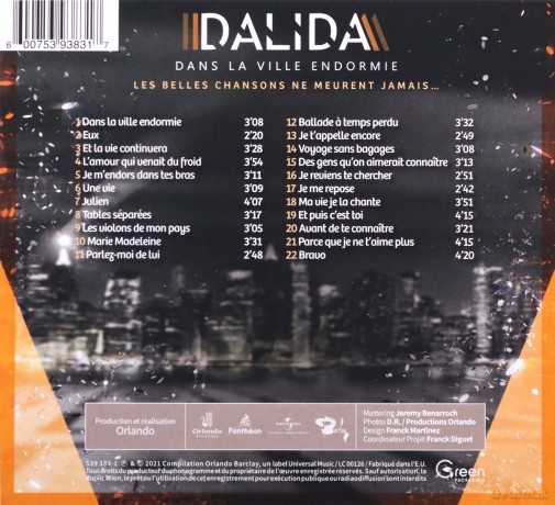 Dalida: Dans La Ville Endormie [CD]