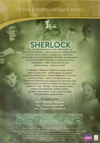 Sherlock seria 2: Skandal w Belgravii / Demony Baskervile / Upadek z Reichenbach (BBC) BOX [3DVD]