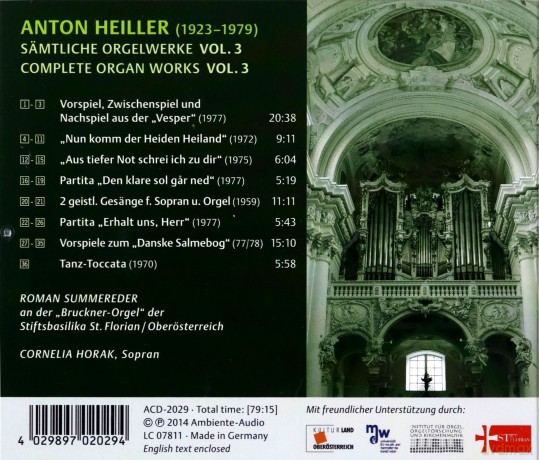Anton Heiller (1923-1979): Das Orgelwerk Vol.3 [CD]
