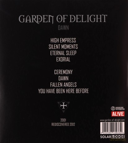 Garden Of Delight: Dawn (Rediscovered 2013) [CD]