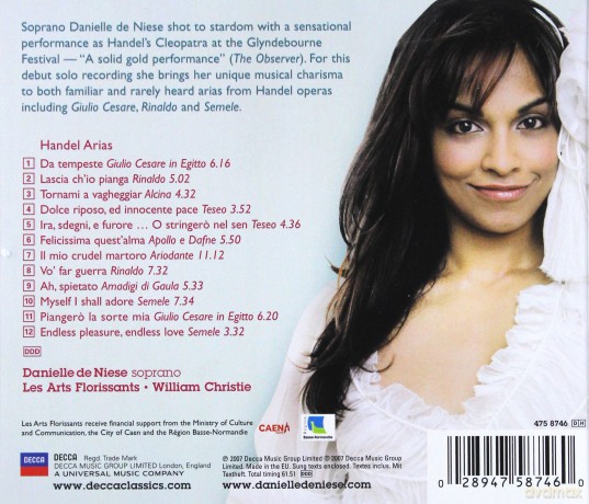 Danielle De Niese: Handel Arias [CD]