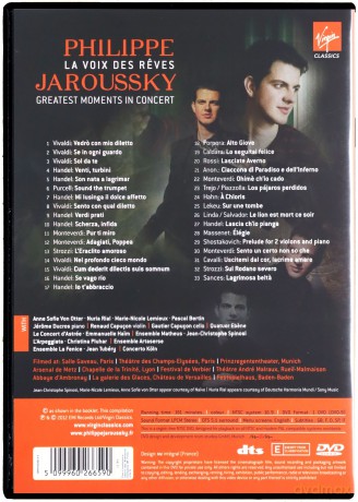 Philippe Jaroussky: La Voix Des Reves - Greatest Moments In Concert [DVD]